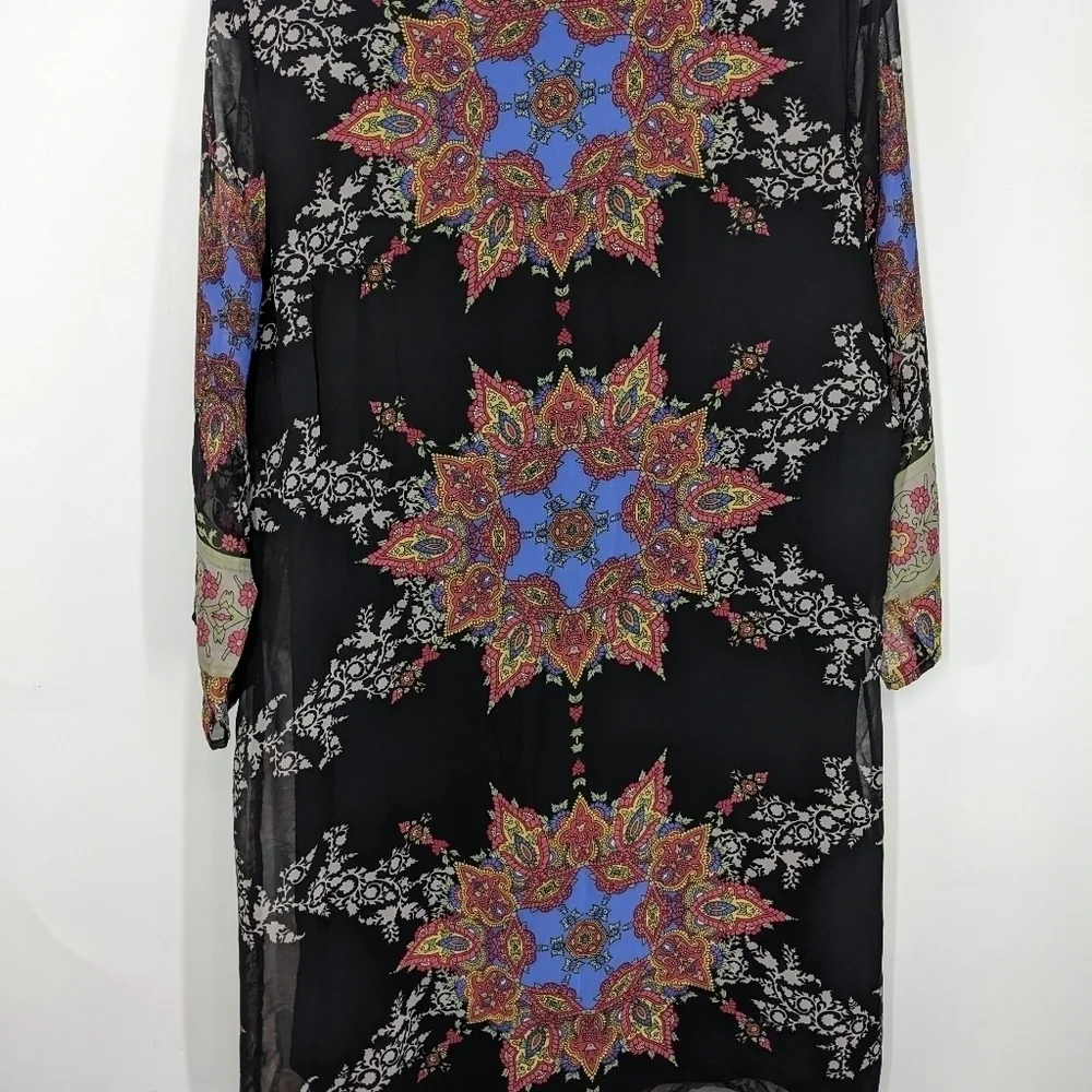ENTRO Tassel 3/4 Sleeve Dress